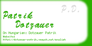patrik dotzauer business card